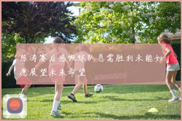 陈涛赛后感慨球队急需胜利未能如愿展望未来希望
